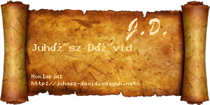Juhász Dávid névjegykártya